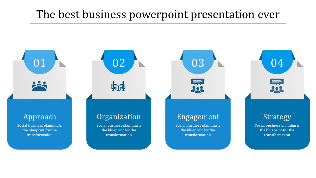 Fantastic Business PowerPoint Template with Three Nodes